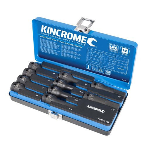 Hex Impact Socket Set 10 Piece 1/2" Drive - Metric