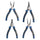 4 Pieces 175mm (7") Circlip Plier Set