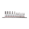 Hex Socket Set Short Series 11 Piece 1/4 & 3/8 Drive - Imperial