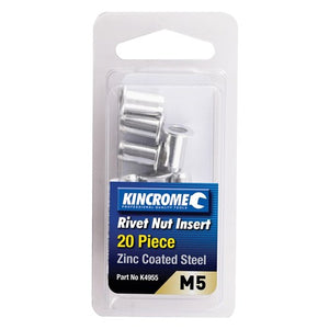 Zinc Coated Steel Nutsert M5 20 Pack