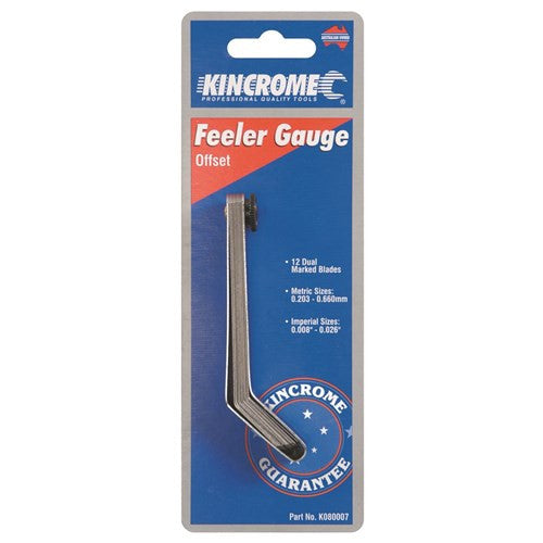 Offset Feeler Gauge 12 Blade Metric & Imperial 100mm (4")