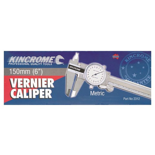 VERNIER CALIPER DIAL METRIC 150MM (6")