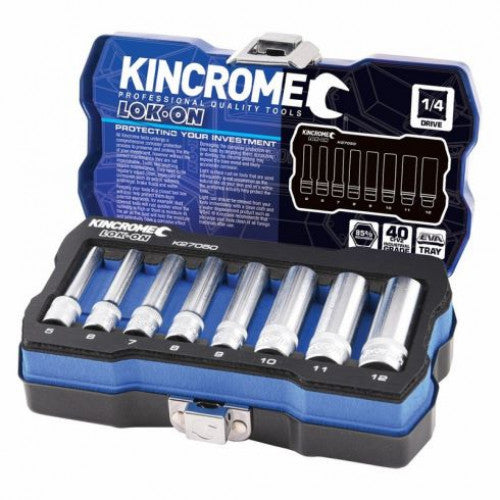 Lokon Socket Set 1/4" Deep 8 Piece Metric
