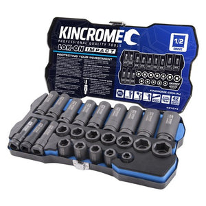 LOK-ON™ IMPACT SOCKET SET 24 PIECE 1/2