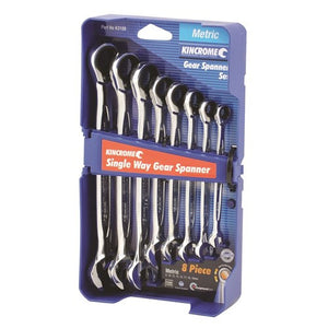 8 Piece Metric Single Way Combination Gear Spanner Set
