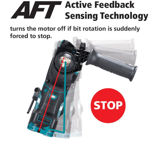 MAKITA XGT 40V MAX BRUSHLESS AWS 28MM NORMAL CHUCK ROTARY HAMMER - SKIN ONLY