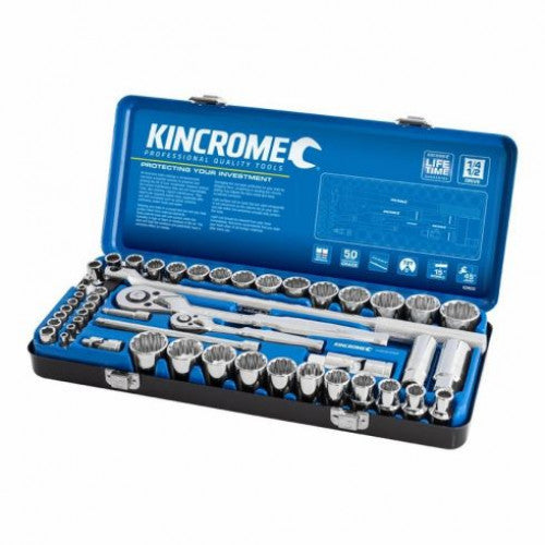 Socket Set 1/4 & 1/2" Drive 52 Piece Metric/Imperial