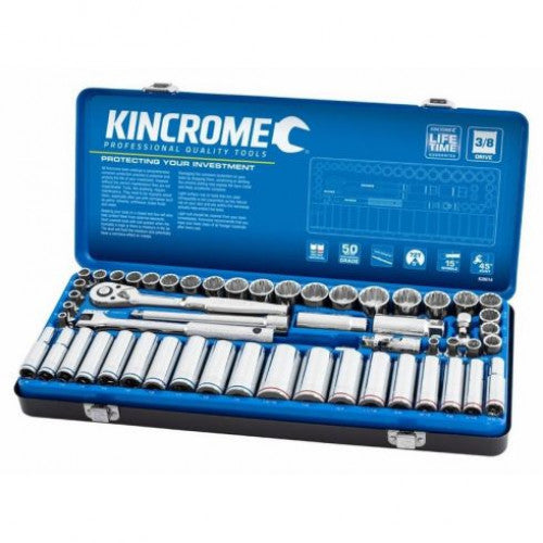 Socket Set Std/Deep 3/8" Drive 57 Piece Metric/AF