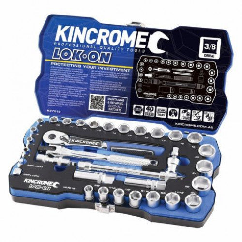 Lokon Socket Set 3/8" 33 Piece Metric/Imperial