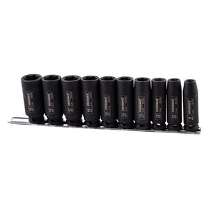 Deep Impact Socket Rail 10 Piece 3/8