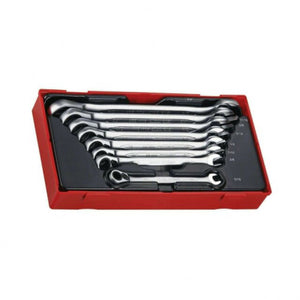 Teng Tool Ratchet Ring Spanner Set A/F 8 Piece
