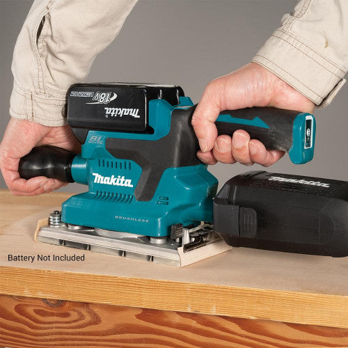 Makita DBO381Z 18V Li-ion Cordless Brushless 1/3 Sheet Finishing Sander
