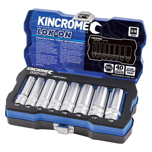 Lokon Socket Set 3/8" Deep 8 Piece Metric