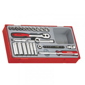 Teng Tool Socket Set 1/4in Drive 35 Piece
