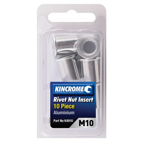 Aluminium Nutsert M10 10 Pack