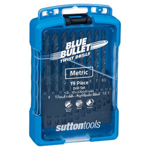Sutton Tools Drill Set SM2 Blue Metric - 19 Piece