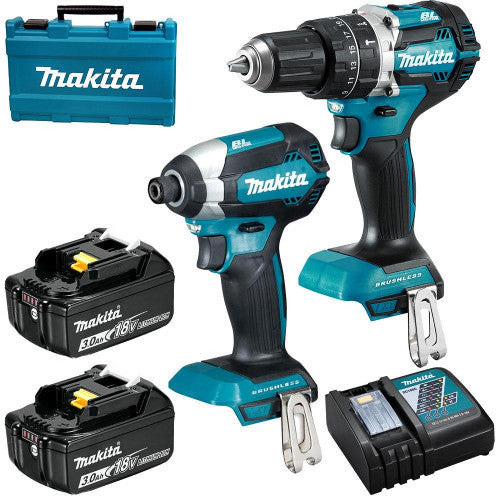 Makita 18V Brushless Pce Combo Kit with x Batteries