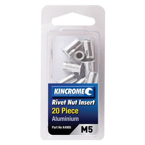 Aluminium Nutsert M5 20 Pack