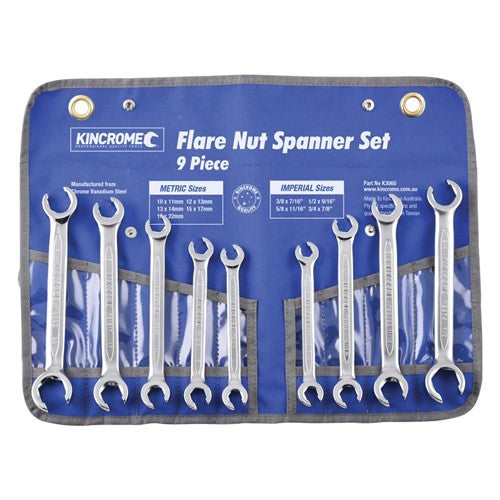 Flare Nut Spanner Set 9 Piece