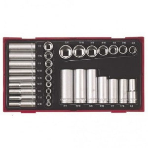 Teng Tool Socket Set 1/4 & 3/8in Drive 32 Piece