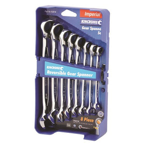 8 Piece Imperial Reversible Combination Gear Spanner Set