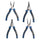 4 Pieces 175mm (7") Circlip Plier Set