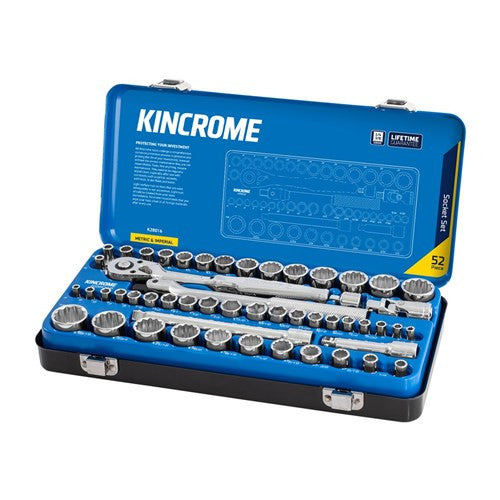 52 Piece 1/4" & 3/8" Drive Socket Set Metric/Imperial