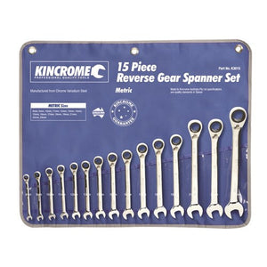 Combination Gear Spanner Set 15 Piece