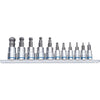 Ball-End Hex Socket Set Short Series 11 Piece 1/4 & 3/8 Drive - Metric