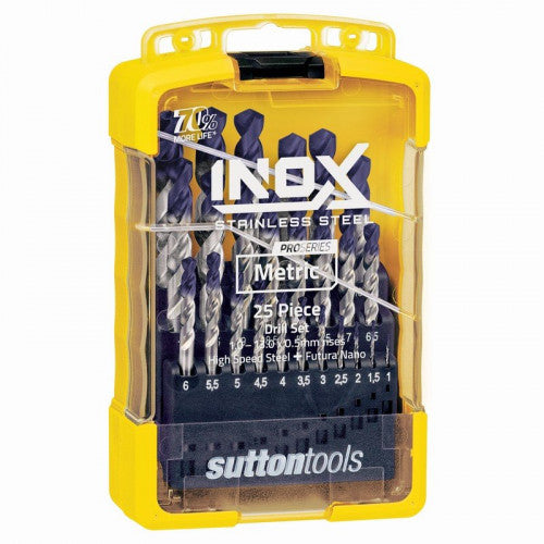 Sutton Inox Metric Drill Set - 25 Piece