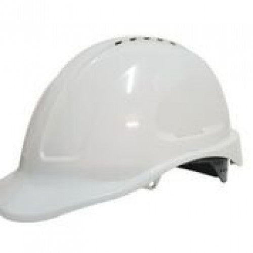 Maxiguard White Vented Hard Hatwith Sliplock Harness