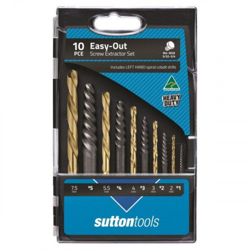 Sutton Tools 10 Piece Screw Extractor Set – Easy-Out
