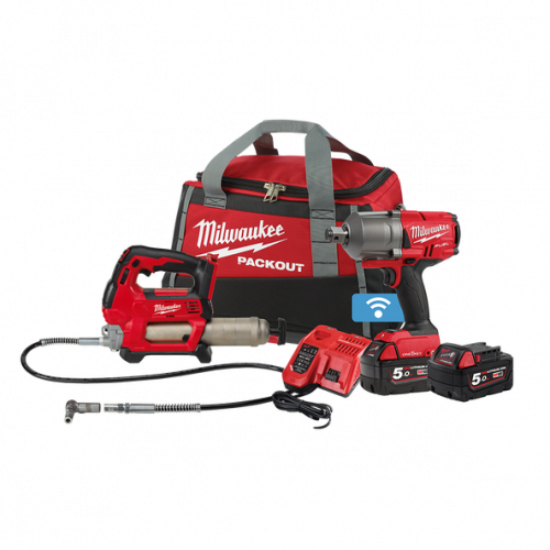 Milwaukee M18FPP2F2-502P 18V 5.0Ah Li-ion Cordless 2pce Combo Kit Including Fuel & ONE-KEY