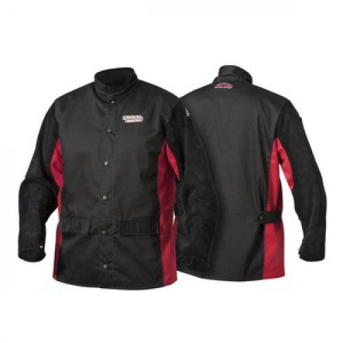 Lincoln Shadow Split Leather Sleeved Jacket - XLarge