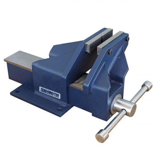 TRADEMASTER FABRICATED STEEL BENCH VISE, OFFSET JAW, 150MM