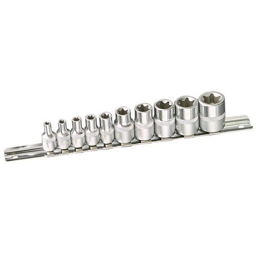 E-TORX Socket Set 10 Piece 1/4 & 3/8" Drive