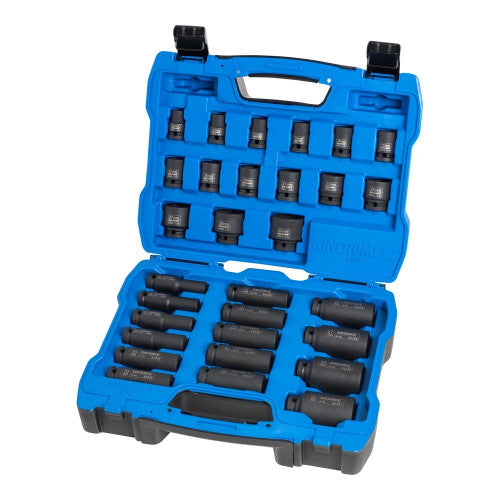 Standard & Deep Impact Socket Set 30 Piece 1/2" Drive - Metric