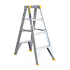 Professional Aluminium Double Sided Ladder 4' 150KG IND PUNCHLOCK