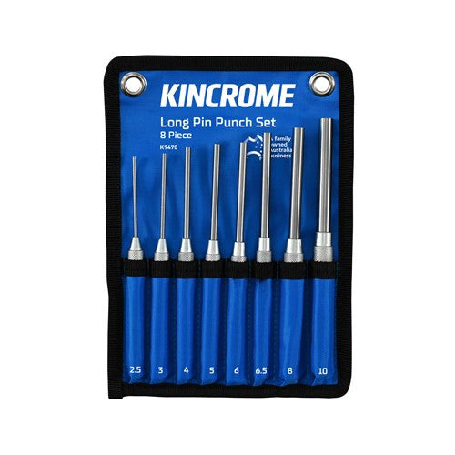 Kincrome K9470 Kincrome Pin Punch Set Long - 8 Piece