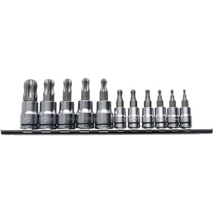 Ball-End TORX Socket Set Short Series 11 Piece 1/4 & 3/8 Drive