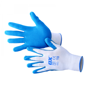 OX Polyester Lined Nitrile Glove - 5 pack - XL