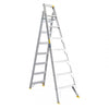 Professional Aluminium Dual Purpose Ladder 8' 150KG IND PUNCHLOCK