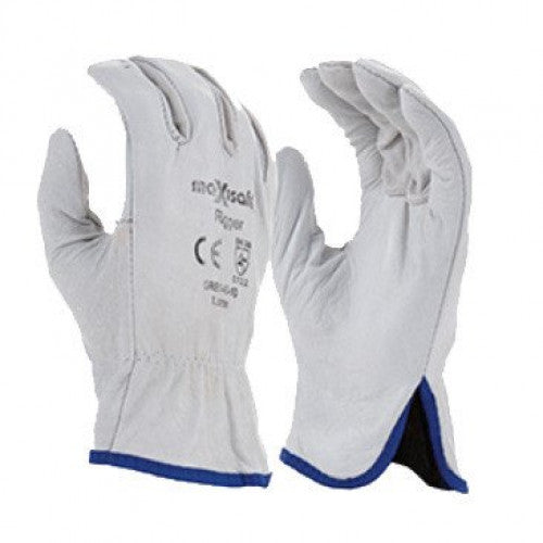 Natural Full Grain Rigger Glove - Large