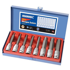 HEX BIT SOCKET SET 8 PIECE 1/2