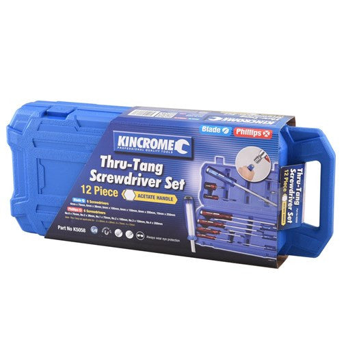 Screwdriver Set - 12 Piece Thru Tang