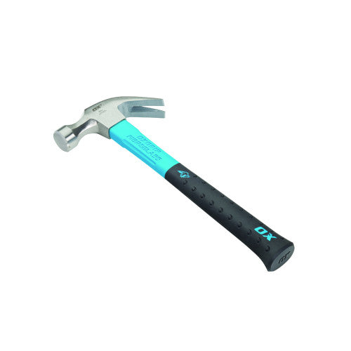 OX Pro Claw Hammer, Fibreglass Handle - 20oz/560g